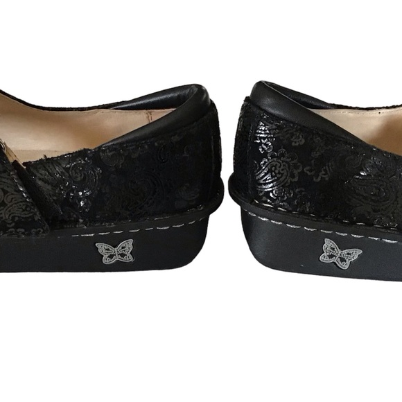 Alegria Women's Black Leather Paisley Mary Jane Shoes JIL 561 Size EU 38 - Picture 5 of 8